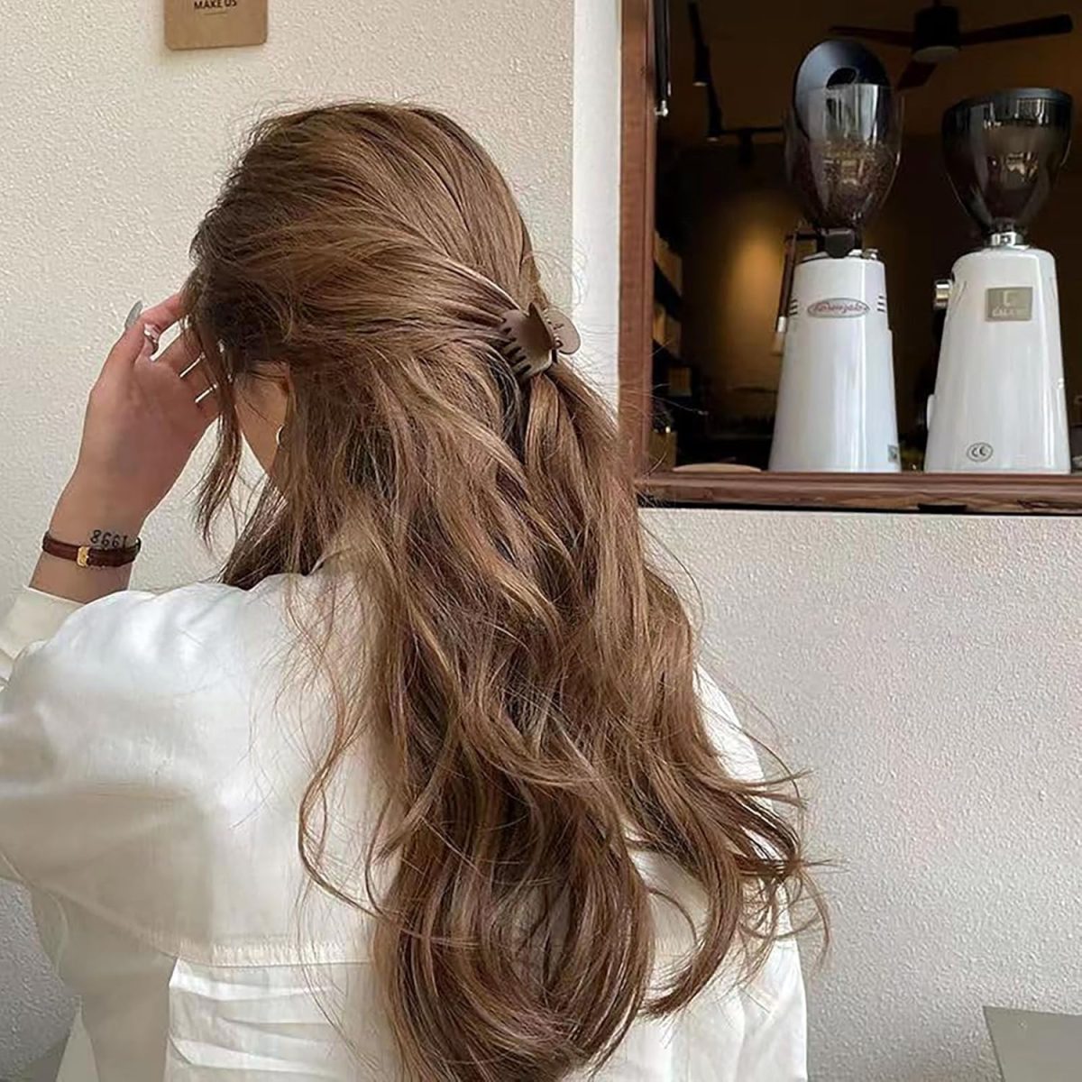 ⁦Hair Claw Clips, 8 Pack Double Row Teeth Hair Clips No Slip Hair Clamps hair Accessories for Women Girls⁩ - الصورة ⁦5⁩