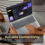 ⁦HP Pavilion 15.6" HD Touchscreen Laptop, Intel i3-1215U, 16GB RAM, 1.16TB Storage(1TB SSD+160GB Docking Station Set), Intel UHD Graphics, Num Pad, Webcam, Wi-Fi 6E, Win 11 Pro, Silver⁩ - الصورة ⁦7⁩