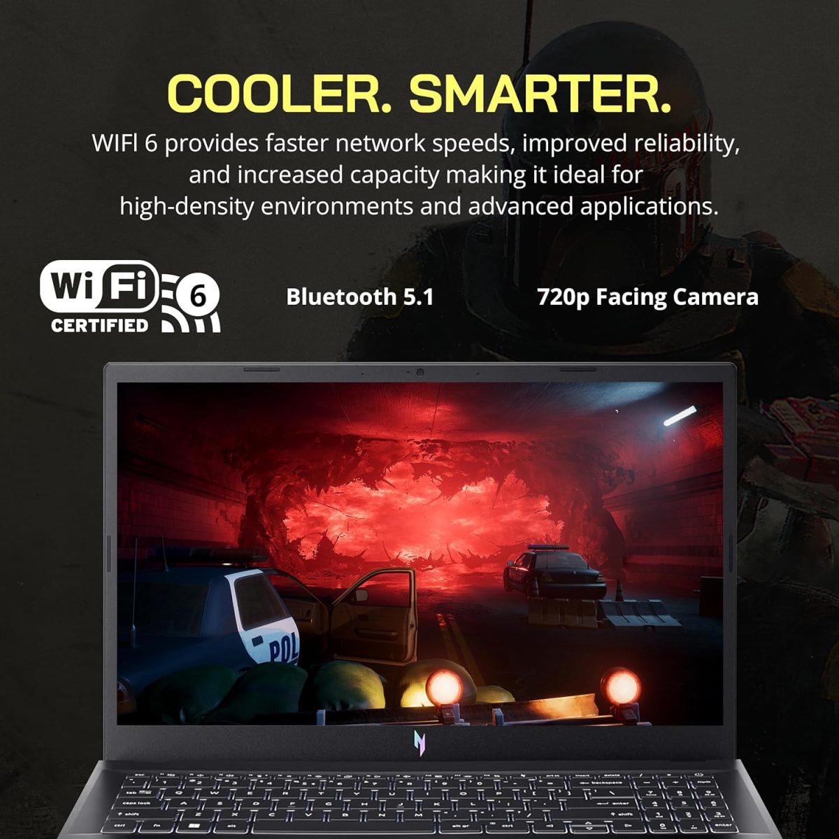 ⁦acer Nitro V 15 15.6" FHD IPS 144Hz Gaming Laptop, Intel i9-13900H, 32GB DDR5, 1TB SSD, GeForce RTX 4060 8GB GDDR6, Backlit Keyboard, Wi-Fi 6, Win 11 Pro, Black, 256GB Docking Station Set⁩ - الصورة ⁦7⁩
