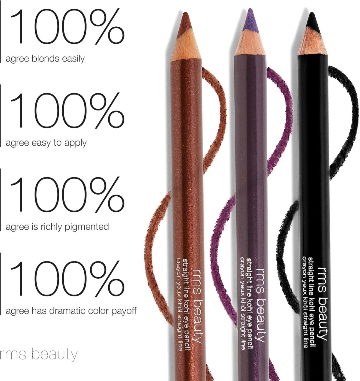 ⁦Straight Line Kohl Eye Pencil - HD Black by RMS Beauty for Women - 0.038 oz Eye Pencil⁩ - الصورة ⁦5⁩