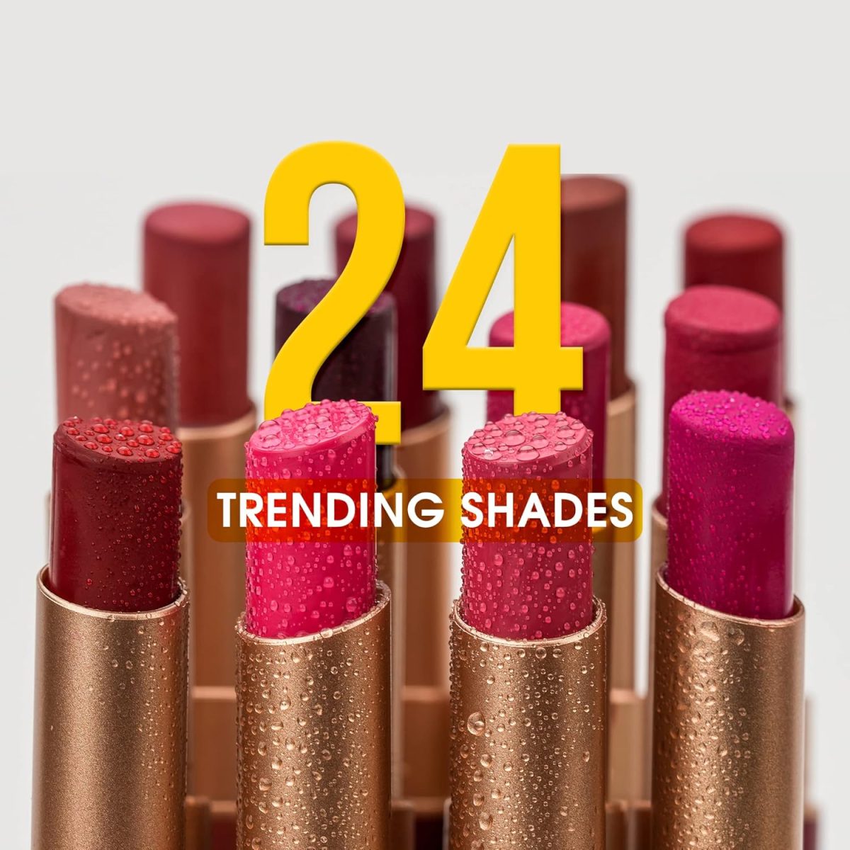 ⁦Colors Queen Luscious Lips - Non Transfer Creamy Matte Lipstick | Highly Pigmented with Smooth Application | Long Lasting Lipstick Waterproof | Smudge Proof Lipstick for Women (03 - Rosy Sunday - 3.5g⁩ - الصورة ⁦8⁩