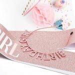 ⁦Aurmigle Birthday Crowns for Women, Rose-Gold Birthday Girl Sash & Birthday Tiara for Women Set, Princess Rhinestone Birthday Girl Headband Birthday Gifts for Women, Sweet Happy Birthday Accessories⁩ - الصورة ⁦6⁩