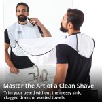 ⁦Beard King Beard Bib Hair Catcher - Mens Apron for Shaving, Shaping, Trimming, Grooming⁩ - الصورة ⁦2⁩