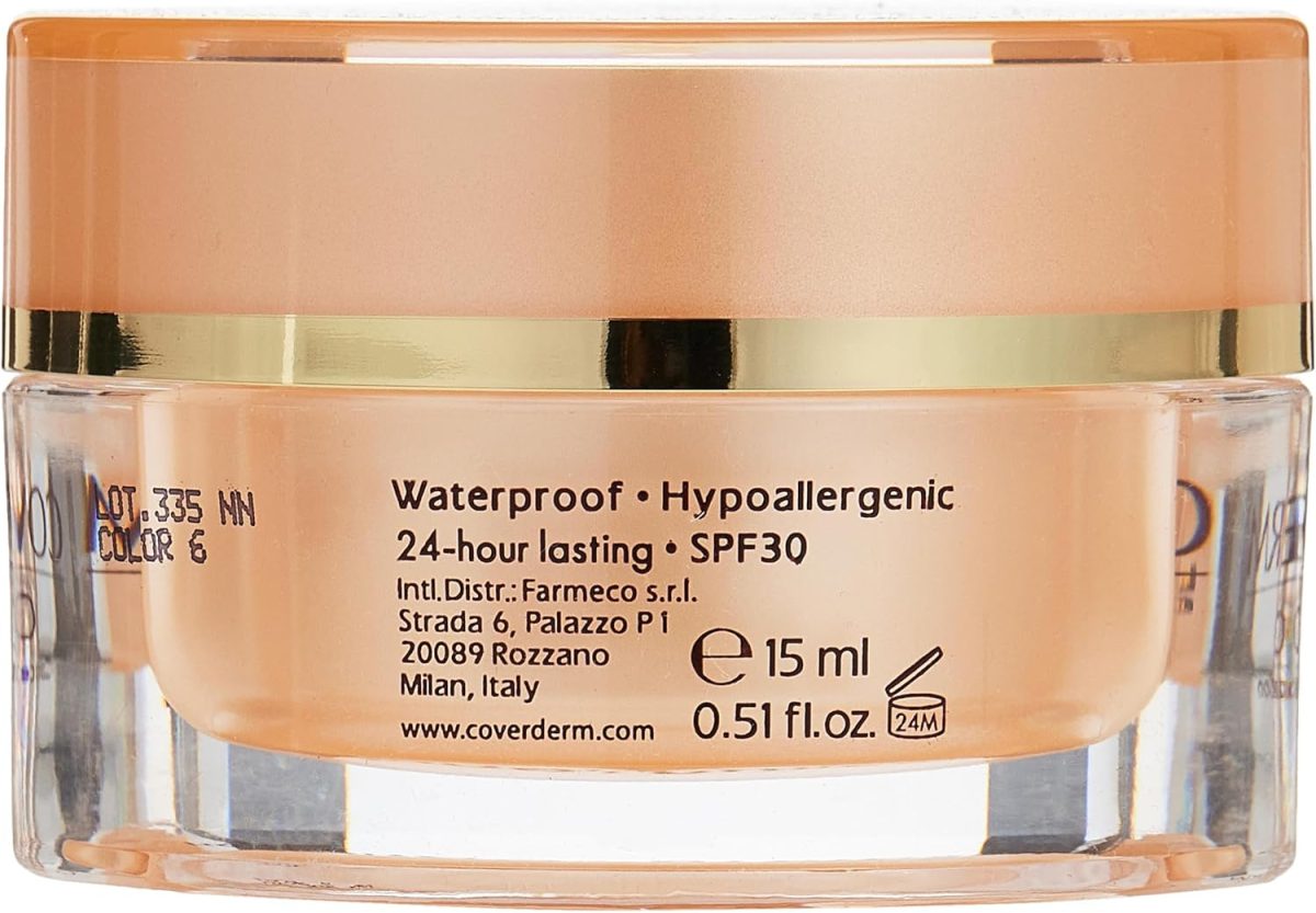 ⁦Coverderm Classic Waterproof Concealing Foundation 15 ml, No.6 Shade⁩ - الصورة ⁦2⁩