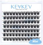KevKev Lash Clusters 84 Pcs Cluster Lashes Eyelash Clusters DIY Cluster Eyelash Extensions Individual Lashes Soft and Comfortable (Mist,C-12mm)
