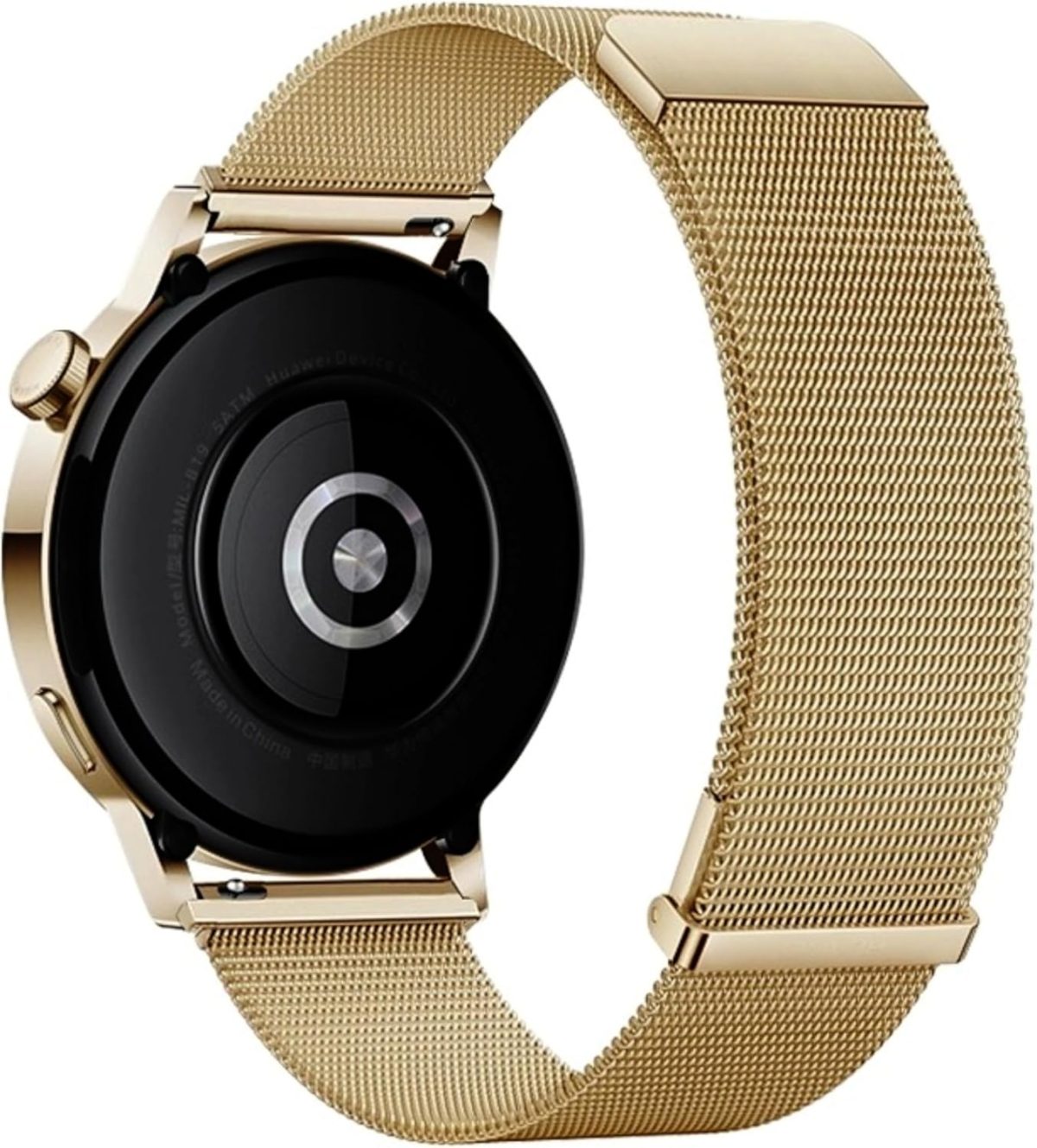 ⁦NESLIN Milanese Band Compatible with Huawei Watch GT5/GT5 Pro 2024/GT4 46mm/Watch 4/4 Pro 46mm/GT3/GT3 Pro/GT2 Pro/GT2 46mm/GT Runner Stap, 22mm Stainless Steel Replacement Strap⁩ - الصورة ⁦2⁩