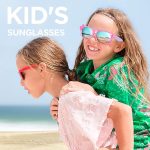 ⁦SYOSI Kids Cute Heart Polarized Sunglasses, UV400 for Children Age 3-12, New Fashion Children's Sunglasses Boys And Girls Cute Sunglasses Peach Heart Frame Bow Glasses 878 (Pink)⁩ - الصورة ⁦6⁩