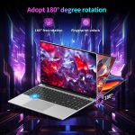 ⁦Gaming Laptop,15.6 Inch FHD IPS 1920*1080 Laptop Computer, Laptops 12th Gen N95 Processor (Up to 3.4GHz) , 16GB 1TB SSD, Supports 180 Angle Opening Backlit Keyboard Fingerprint Unlock Win 11 Pro⁩ - الصورة ⁦3⁩