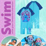 ⁦Disney Stitch Single Piece Swimsuit for Girls with Short Sleeves - Gift⁩ - الصورة ⁦5⁩