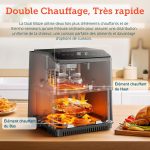 ⁦COSORI Smart Air Fryer Oven Dual Blaze 6.4L, Double Heating Elements, Cookbook, No Shaking & No Preheating, APP Control, 12 Functions, Air Fry, Roast, Bake, Reheat, Dishwasher Safe⁩ - الصورة ⁦2⁩