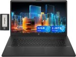 HP 17.3" HD+ Business Laptop, Intel i5-1334U, 32GB RAM, 2.28TB Storage(2TB SSD+288GB Docking Station Set), Intel Iris Xe Graphics, Full Size Keyboard, Wi-Fi 6, 720p HD Camera, Win 11, Jet Black