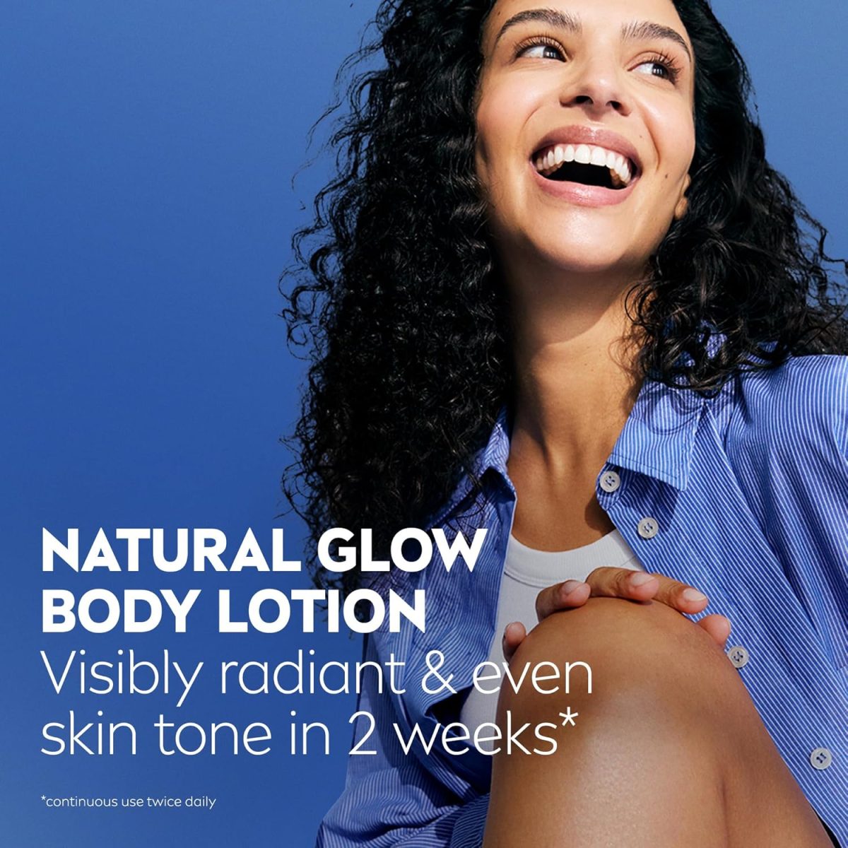 ⁦NIVEA Body Lotion for Normal to Dry Skin, Natural Glow, with Vitamin C and UV Filter, Moisturizes and Evens Skin Tone, 3x400ml⁩ - الصورة ⁦3⁩