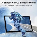 ⁦Kinstone 10.1 Inch Android Gaming Tablet, 8GB RAM 256GB ROM, Octa-Core 2.0GHz, FHD 1920x1200 IPS Screen, 6000mAh Battery, Blueteeth 5.0 & Dual WiFi, 13MP Camera, Metal Body, GMS Certified, Arabic⁩ - الصورة ⁦4⁩