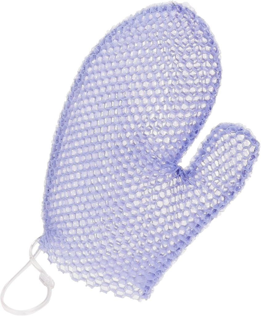 Supracor Spa Bath Mitt Body Exfoliator Face Scrub Sponge (Purple)
