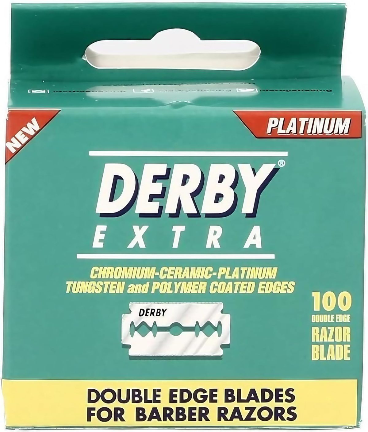 ⁦Derby Extra Double Edge Safety Razor Blades - Pack of 100 Blades⁩ - الصورة ⁦2⁩