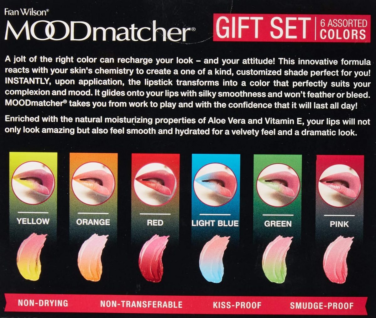 ⁦MOOD MATCHER Fran Wilson Lipstick, 6pc Collection⁩ - الصورة ⁦3⁩