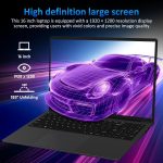 ⁦16 Inch Laptop Computer - AMD Ryzen 3 3250U Processor (2C/4T, up to 3.5GHz), 1920×1200 FHD IPS Display, 8GB RAM 512GB SSD, Fingerprint,Backlit Keyboard,1MP Webcam, Type-C, Laptops for Business Student⁩ - الصورة ⁦5⁩