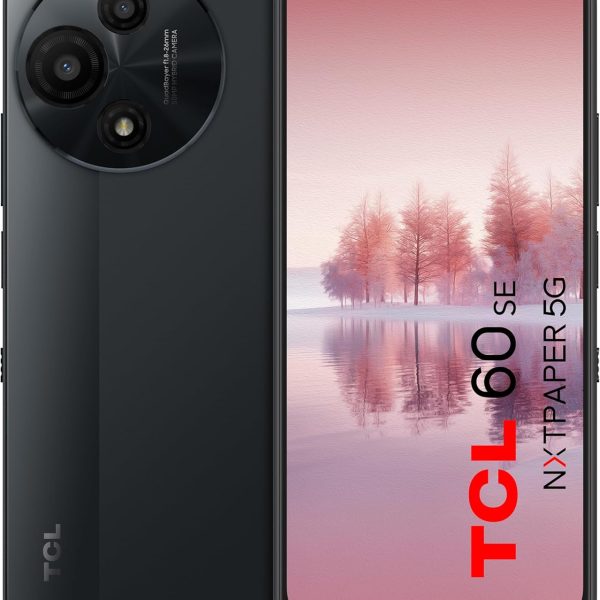 TCL 60 SE NxtPaper Dual SIM 256GB ROM + 8GB RAM (GSM Only | No CDMA) Factory Unlocked 5G Smartphone (Space Grey) - International Version