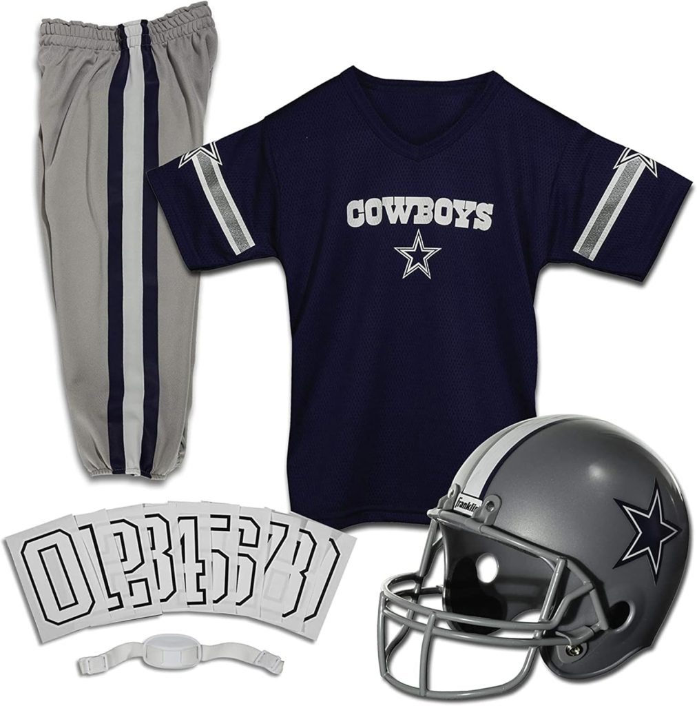 Franklin Sports NCAA Kids College Football Helmet + Jersey Sets - NCAA Team Uniform Costume Set - Toy Sets - Medium