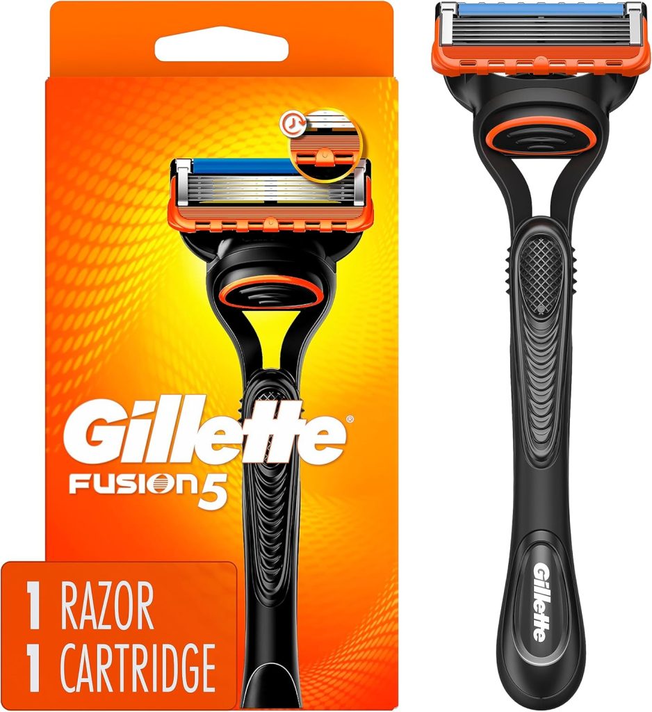 Gillette Fusion5 Razor for Men, Handle + 1 Razor Blade Refill