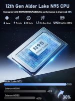 ⁦2025 15.6" FHD IPS Business Laptop, Laptop with Alder Lake N95(Up to 3.4GHz),15.6-inch UHD IPS Display 16GB RAM 512GB NVMe SSD Win 11 Pro,5800mAh Battery,WiFi 5, Backlit KB,Fingerprint Sensor (Silver)⁩ - الصورة ⁦3⁩