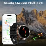 ⁦KOSPET Tank Smart Watch for Men/Women GPS, Extra-Long Battery with Bluetooth Calling, Pressure&Altitude&Compass⁩ - الصورة ⁦4⁩