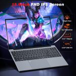 ⁦15.6 Inch Laptop, Laptops 16GB 512GB SSD, Laptop Computer N5095, Gaming Laptop, Traditional Laptop Computers 180 Angle Opening, Lap top Fingerprint Unlock Backlit Keyboard, 1920X1080 FHD IPS MINI-HDMI⁩ - الصورة ⁦3⁩