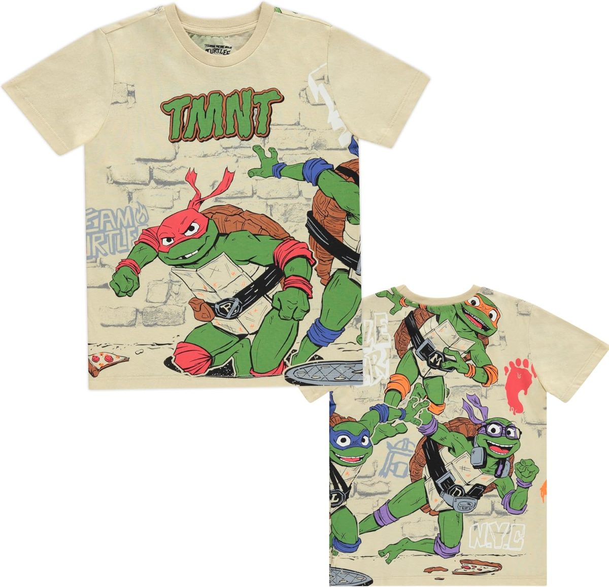 Teenage Mutant Ninja Turtles Fashion Short Sleeve T-Shirt-TMNT-Little to Big Kid/Boys 4-20 Sizes