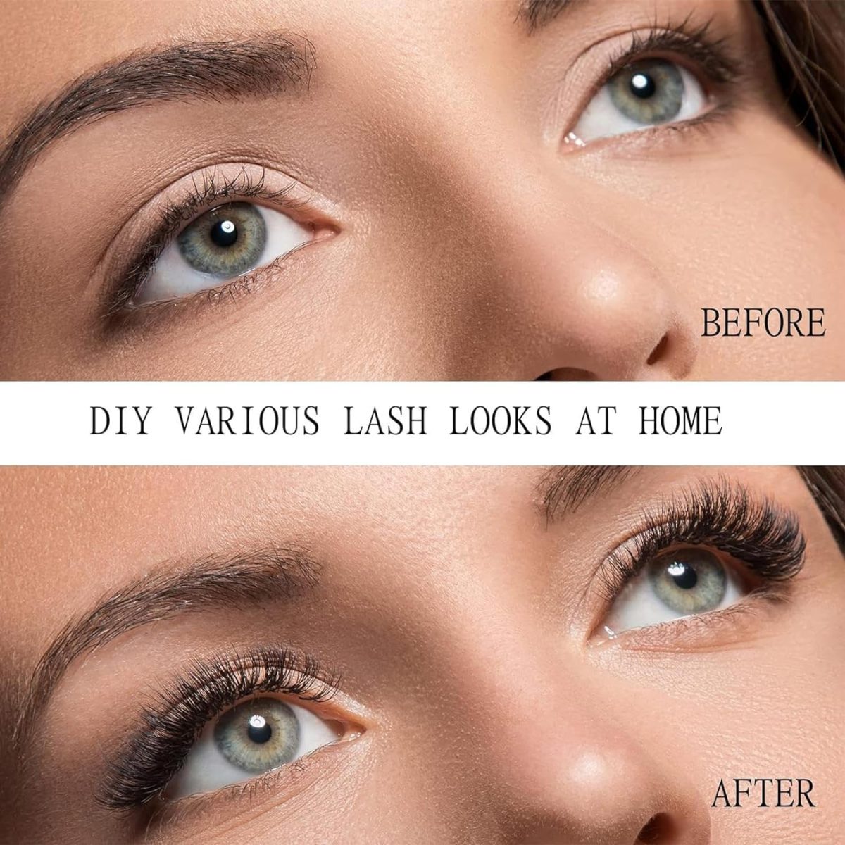 ⁦Eyelash Extensions, Mixed Lash Clusters Kit, 72 Piece Cluster Eyelash Kit, Individual Lashes with Eyelash Glue Remover and Tweezers, Mixed Lash Clusters(1)⁩ - الصورة ⁦4⁩