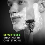 ⁦Gillette Labs Men's Razor + 1 Razor Blade Refill, with Exfoliating Bar, Includes Premium Magnetic Stand⁩ - الصورة ⁦2⁩