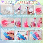 ⁦Make Your Own Lip Gloss, JUYRLE Lipstick Making Kit, Funny DIY Lip Gloss Set Girls Make Yourself, Non-Toxic Lip Gloss Cosmetic Make Up Gift for Women⁩ - الصورة ⁦5⁩