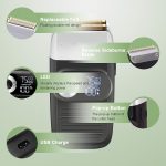 ⁦ماكينة حلاقة كهربائية 2 في 1 مزدوجة للرجال مع شاشة LED، قابلة لاعادة الشحن، ماكينة حلاقة بثلاث سرعات قابلة للتعديل، يمكن استخدامها لمدة 120 دقيقة عند شحنها بالكامل⁩ - الصورة ⁦4⁩