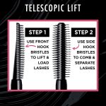 ⁦L’Oréal Paris Cosmetics Telescopic Lift Waterproof Mascara, Lengthening and Volumizing Eye Makeup, Lash Lift with Up to 36HR Wear, Black, 0.33 Fl Oz⁩ - الصورة ⁦6⁩