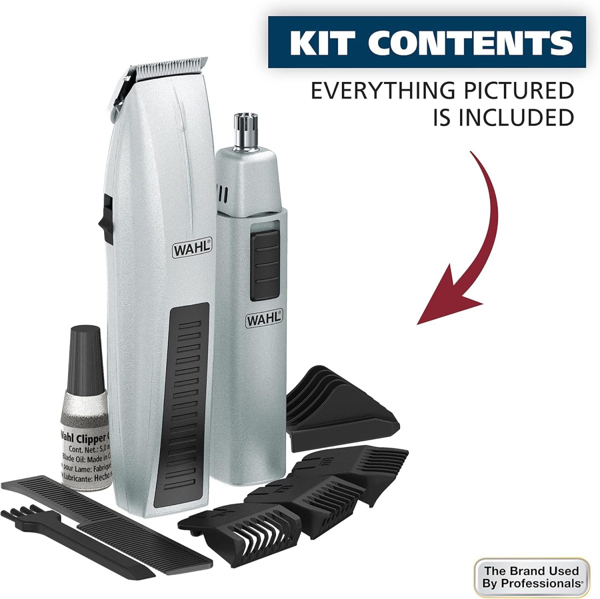 ⁦Wahl Mustache and Beard Trimmer with Bonus Trimmer #5537-420⁩ - الصورة ⁦8⁩