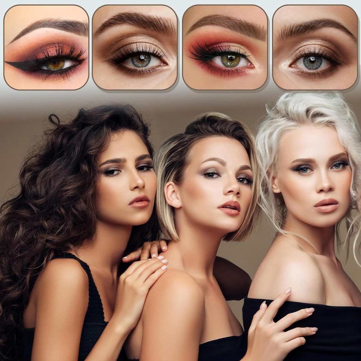 ⁦24Pairs Eyebrow Stencil Stickers Disposable, Adhesive Eye Brow Stencils for Women, Airbrush Eyebrow Stencils, Mapping Guides Brow Template for Tinting Makeup, 3Shapes Eyebrow Tape Stripsf⁩ - الصورة ⁦2⁩