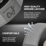 ⁦EURCRBU Compatible with Apple Watch strap 42mm 44mm 45mm 49mm band, soft nylon woven Velcro adjustable sports strap, suitable for Watch Ultra/Ultra 2 series 9 8 7 6 5 4 3 2 1 SE⁩ - الصورة ⁦3⁩