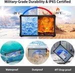 ⁦Breloom ST13-U Rugged Tablet, 13.3" Windows 11 Pro Tablet Intel I5-1235U, 8GB+256GB, IP65 Waterproof, 4G LTE/GPS/BT5.2/WiFi 6, 13MP+5MP Camera, 8000mAh Battery (I7, 16+1T, w/2D)⁩ - الصورة ⁦6⁩