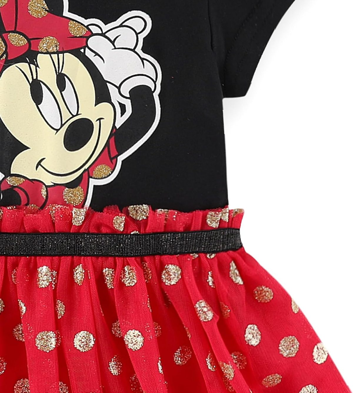 ⁦Disney Minnie Mouse Girls Cosplay Hooded Tulle Dress for Toddler to Big Kids⁩ - الصورة ⁦5⁩