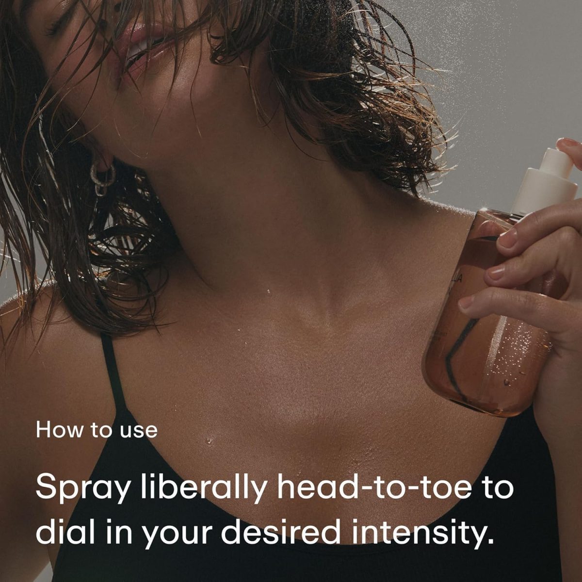 ⁦PHLUR Vanilla Skin Body Mist - Hair & Body Fragrance Mist - Vanilla Body Spray with Pink Pepper, Cashmere Wood & Sandalwood (8 Fl Oz)⁩ - الصورة ⁦4⁩