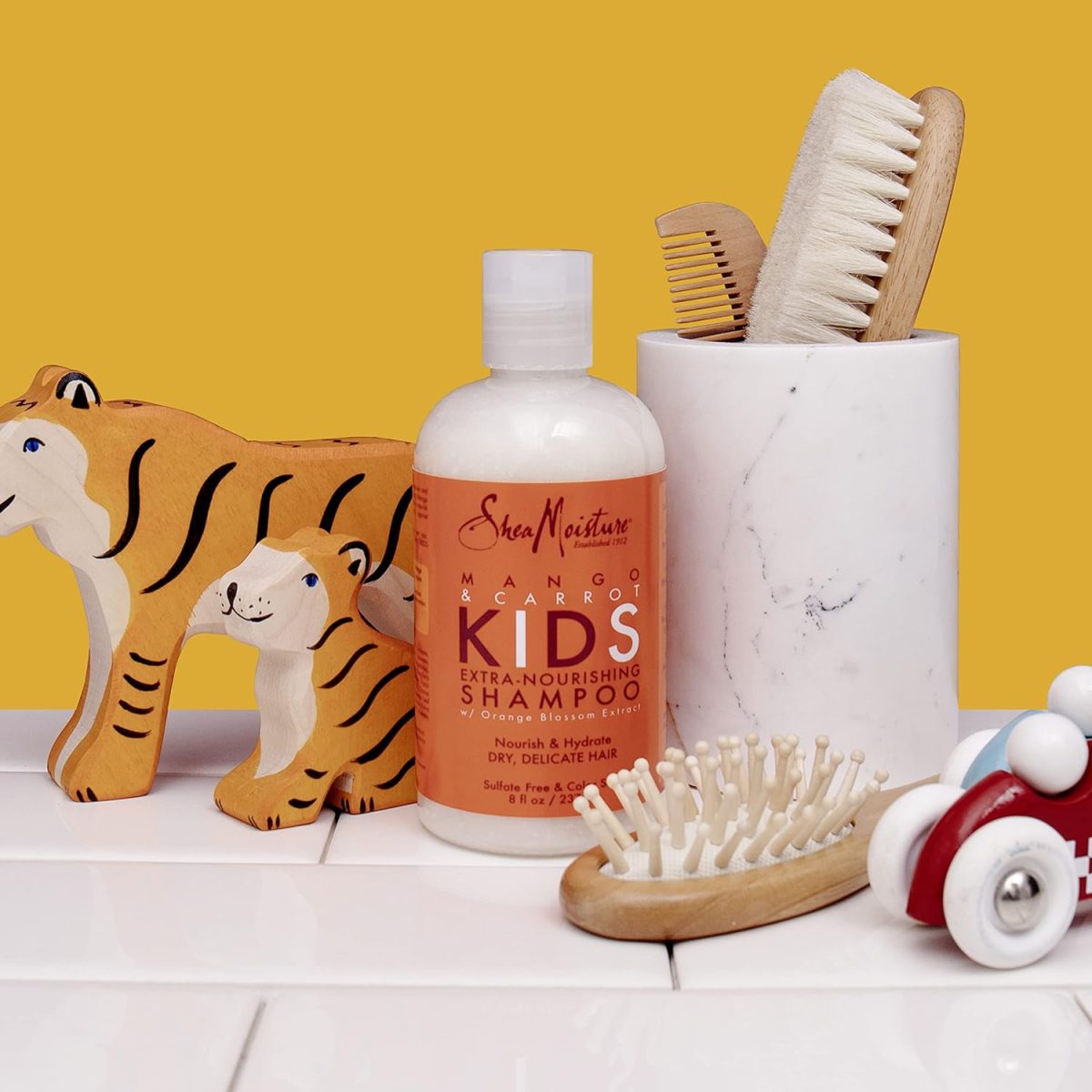 ⁦Shea Moisture Mango & Carrot Kids Extra Nourishing Shampoo, 8oz⁩ - الصورة ⁦13⁩