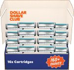 Dollar Shave Club | 4 Blade Club Series Razor Refill Cartridges, 16 Count | Precision Cut Stainless Steel Blades | NOT COMPATIBLE WITH HERITAGE/EXECUTIVE RAZOR HANDLES