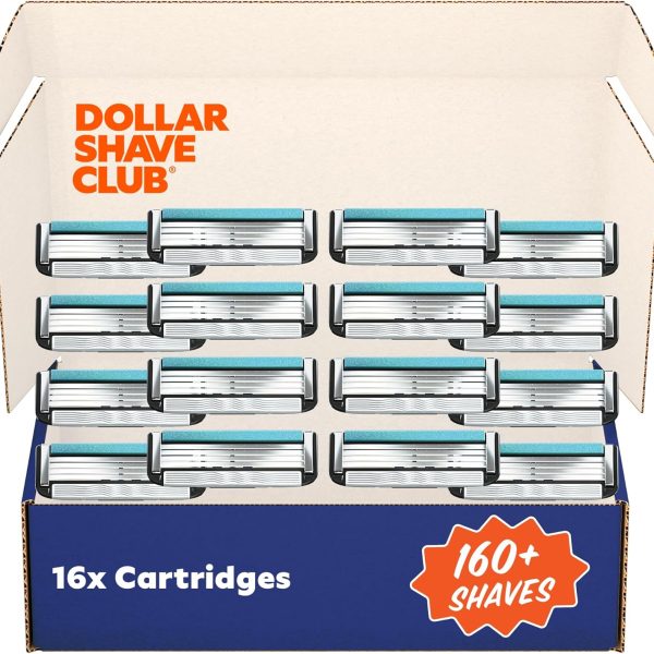 Dollar Shave Club | 4 Blade Club Series Razor Refill Cartridges, 16 Count | Precision Cut Stainless Steel Blades | NOT COMPATIBLE WITH HERITAGE/EXECUTIVE RAZOR HANDLES