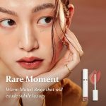 ⁦hince Mood Enhancer Water Liquid Glow - Non-Sticky & Waterproof Lip Stain for Women - Long Wearing Lip Gloss for Natural and Glass Glow - Moisturizing Liquid Makeup, 0.16 fl.oz. (RARE MOMENT)⁩ - الصورة ⁦3⁩