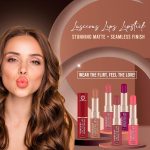 ⁦Colors Queen Luscious Lips - Non Transfer Creamy Matte Lipstick | Highly Pigmented with Smooth Application | Long Lasting Lipstick Waterproof | Smudge Proof Lipstick for Women (03 - Rosy Sunday - 3.5g⁩ - الصورة ⁦7⁩