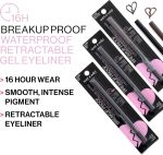 ⁦wet n wild Breakup Proof Gel Eyeliner - Retractable, Waterproof, Smudge-Resistant - Cruelty-Free & Vegan - Brick Brown⁩ - الصورة ⁦3⁩
