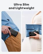 ⁦Charmast Power Bank with Built in Cables, 20000mAh USB C Battery Pack 5 Outputs 4 Inputs with LED Display Type C Powerbank,22.5W Fast Charging Portable Charger Compatible with Smartphones and More⁩ - الصورة ⁦5⁩