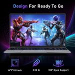 ⁦NAIKLULU Gaming Laptop,15.6 Inch Laptop Computer,32GB RAM 1TB SSD,AMD Ryzen 5 7430U 6C/12T Processor(up to 4.3Ghz),AMD Radeon Graphics,15.6”FHD 1920 * 1080 Display,WiFi 5,BT5.0,Backlit Keyboard⁩ - الصورة ⁦7⁩