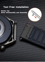 ⁦22mm Genuine Leather Watch Strap with Magnetic Buckle, Compatible with Huawei GT5/GT5 Pro/GT4/GT3/GT2 and More-Grey⁩ - الصورة ⁦2⁩