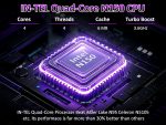 ⁦32GB RAM Laptop Computer with 1TB NVMe SSD, Intel N150 Quad-Core Processor(Up to 3.6GHz), 15.6" FHD IPS Display, 8000mAh Battery, Backlit Keyboard, Privacy Webcam, Fingerprint Unlock, Win11 Pro⁩ - الصورة ⁦2⁩