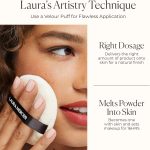 ⁦Laura Mercier Translucent Loose Setting Powder for Women 1 oz, Honey⁩ - الصورة ⁦7⁩